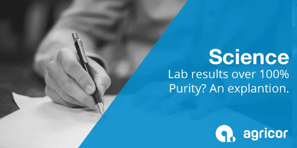 Lab Results over 100% Purity? An Explanation