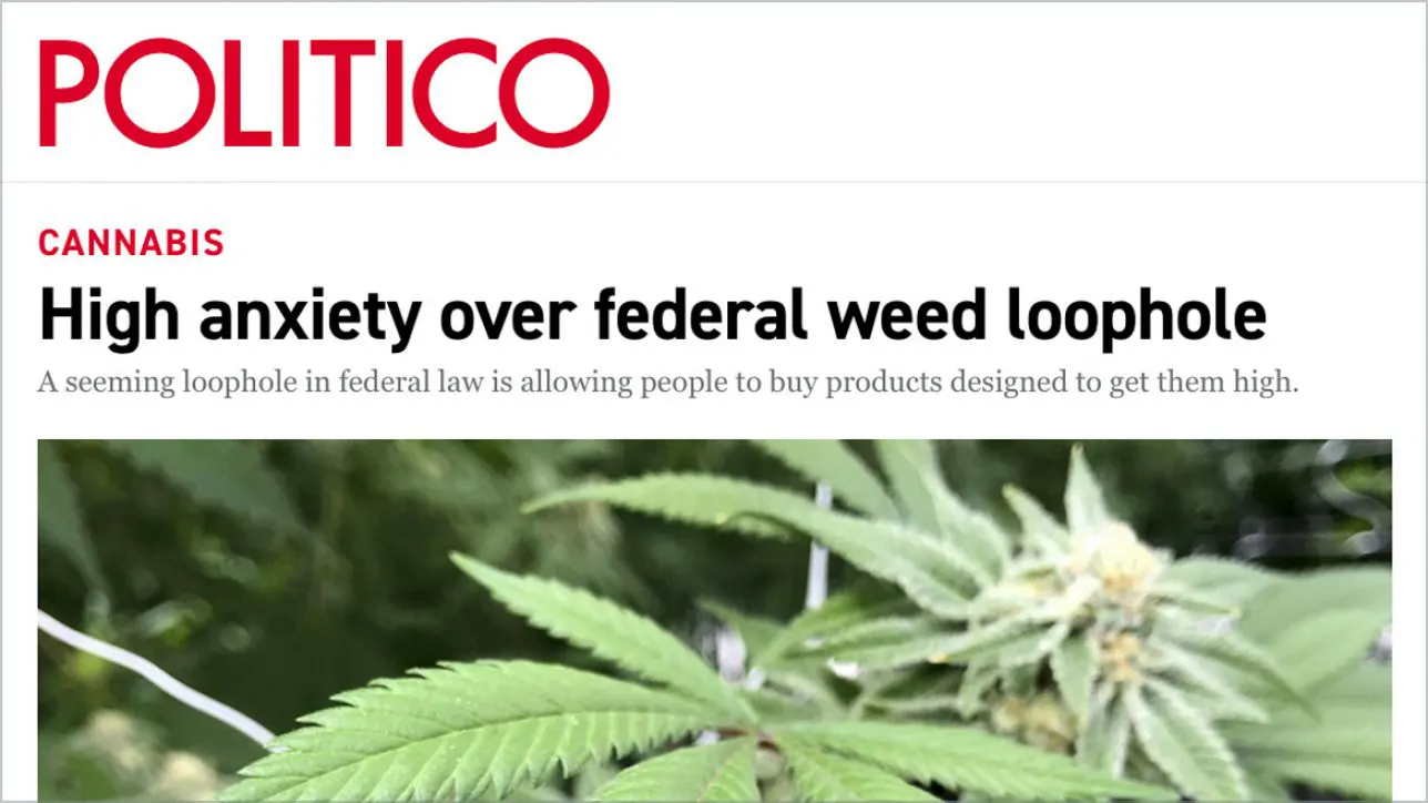 High anxiety over federal weed loophole