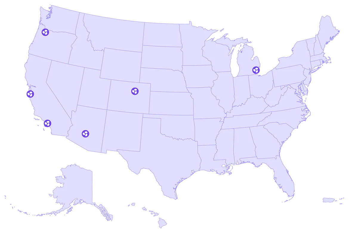 USA Map - SC Labs