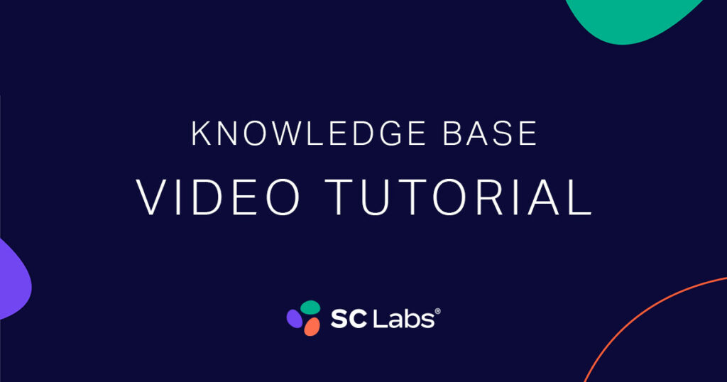 Knowledge Base Video Tutorial